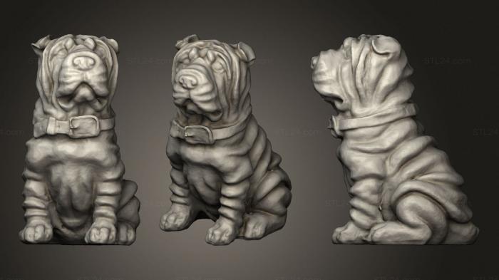Animal figurines (Idog, STKJ_2277) 3D models for cnc